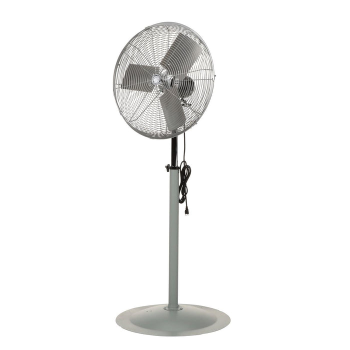 Vestil Steel Oscillating Pedestal Circulatory Fan 65-1/2 In. Height Silver ICRF-24-PO