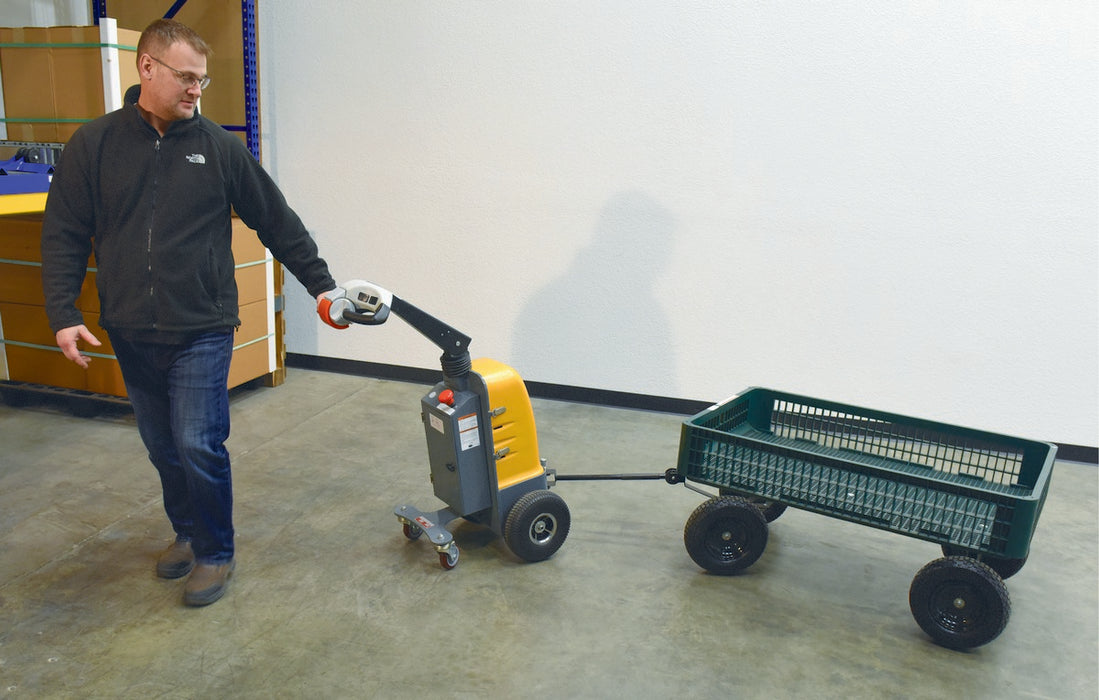 Vestil Steel Electric Powered Tugger 1000 Lb. Pull Capacity Yellow/Black E-TUG-10