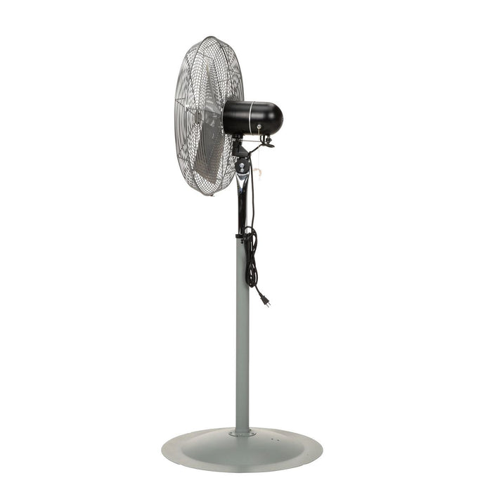 Vestil Steel Oscillating Pedestal Circulatory Fan 65-1/2 In. Height Silver ICRF-24-PO