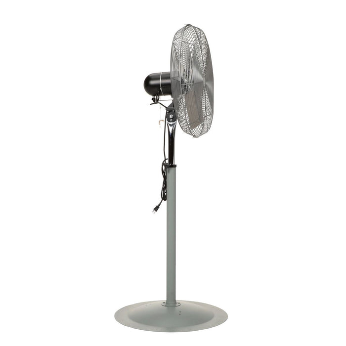 Vestil Steel Oscillating Pedestal Circulatory Fan 65-1/2 In. Height Silver ICRF-24-PO