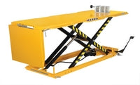 Vestil Manual Hydraulic Motorcycle Lift 108 In. x 35 In. x 7 In. 1100 Lb. Capacity Yellow MOTO-LIFT-1100