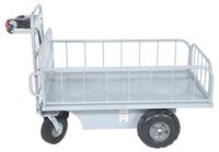 Vestil Steel Off-Road Traction Drive Cart 500 Lb. Rough Terrain Capacity Gray OROAD-1000