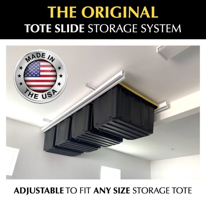 E-Z Glide Tote Slide - Overhead garage storage solution