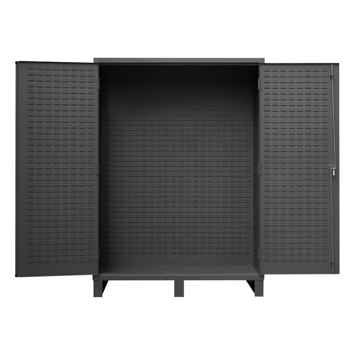 Vestil Steel Customizable Storage Cabinet 60 In. Width x 24 In. Depth x 84 In. Height Gray VSC-SSC-NB