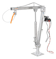 Vestil Galvanized Steel DC Powered Winch Truck Jib Crane 500 Lb. Extended Capacity Gray WTJ-2-G-DC
