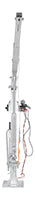 Vestil Galvanized Steel DC Powered Winch Truck Jib Crane 500 Lb. Extended Capacity Gray WTJ-2-G-DC