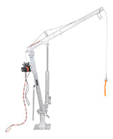 Vestil Galvanized Steel DC Powered Winch Truck Jib Crane 500 Lb. Extended Capacity Gray WTJ-2-G-DC