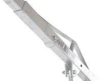 Vestil Galvanized Steel DC Powered Winch Truck Jib Crane 500 Lb. Extended Capacity Gray WTJ-2-G-DC