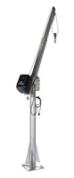Vestil Galvanized Steel AC Powered Jib Crane 3-5 Ft. Boom 2,000 Lb. Capacity Gray WTJ-20-3-AC-GAL