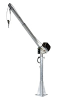 Vestil Galvanized Steel AC Powered Jib Crane 4-7 Ft. Boom 2,000 Lb. Capacity Gray WTJ-20-4-AC-GAL