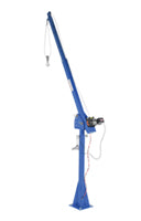 Vestil Steel DC Powered Jib Crane 4-7 Ft. Boom 2,000 Lb. Capacity Blue WTJ-20-4-DC