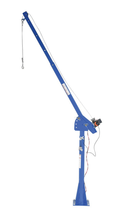 Vestil Steel DC Powered Jib Crane 4-7 Ft. Boom 2,000 Lb. Capacity Blue WTJ-20-4-DC